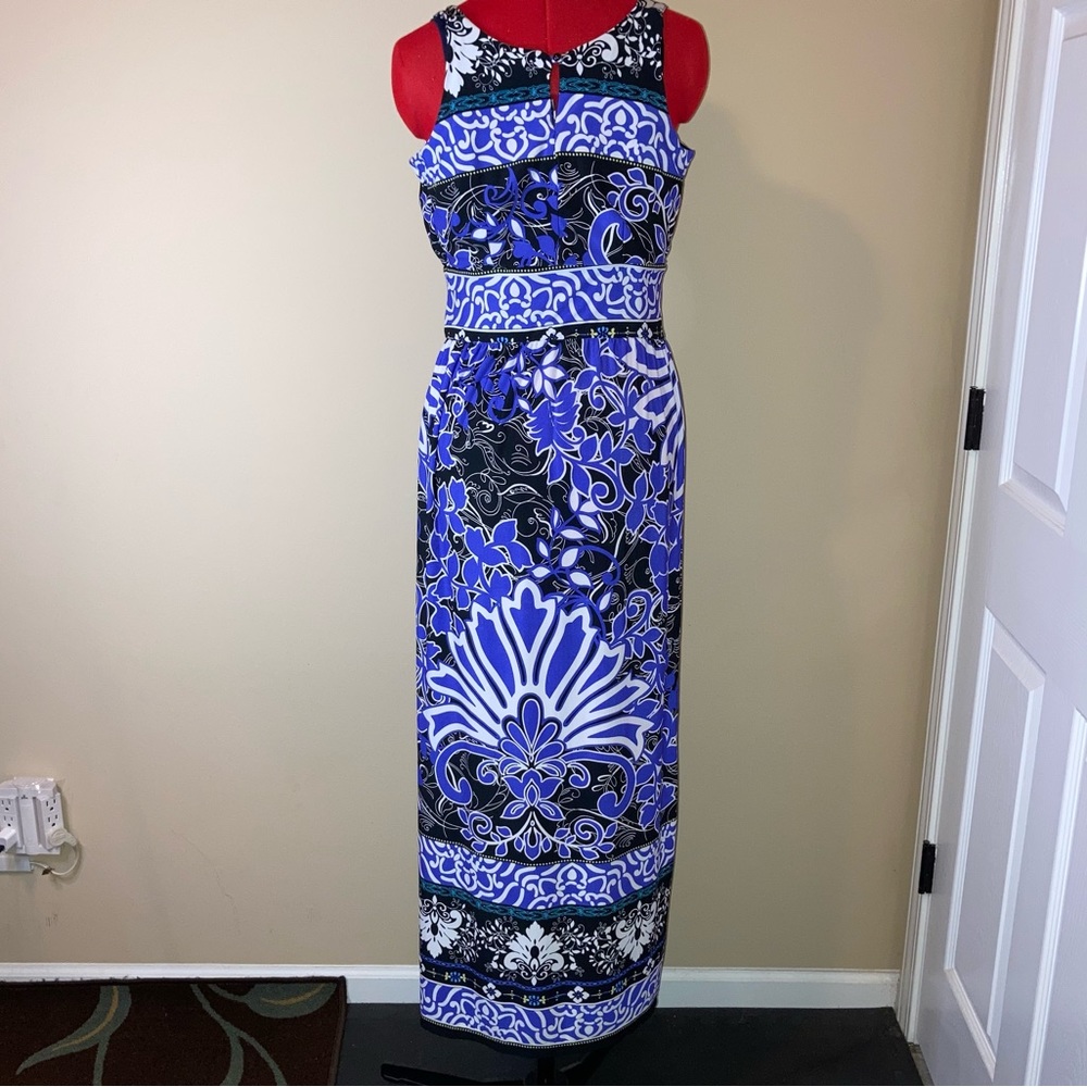 Lavender/Black/White Dress